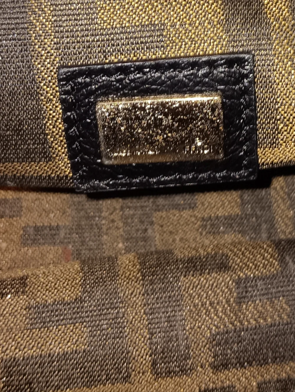Fendi FF Ultra Rare Vintage Leather Sequin Zucca Interior Spy Bag - Picture 8 of 10